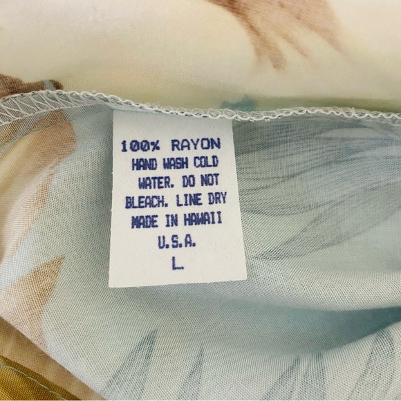 Paradise Bay Hibiscus Hawaiian Short Sleeve Shirt Size L - Picture 4 of 5